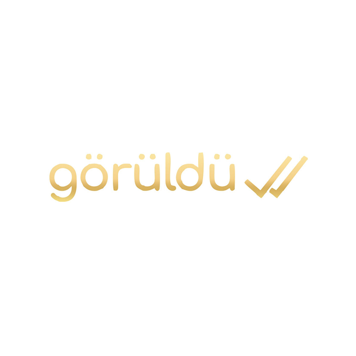 Görüldü Araba Sticker 17x17 Cm Gold