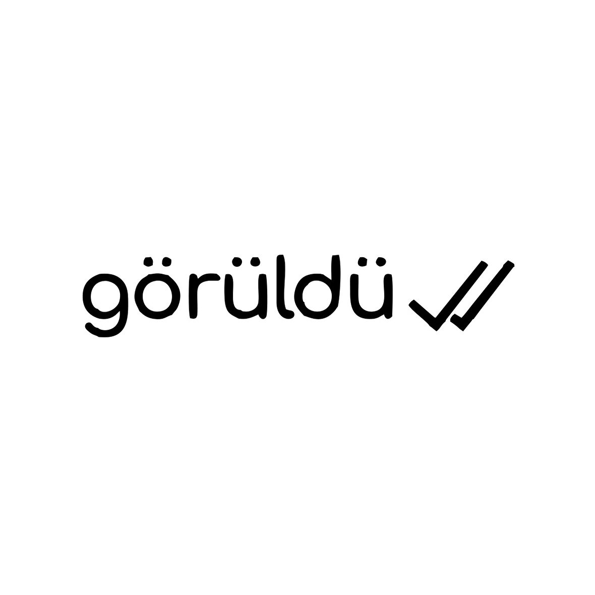 Görüldü Araba Sticker 17x17 Cm Siyah