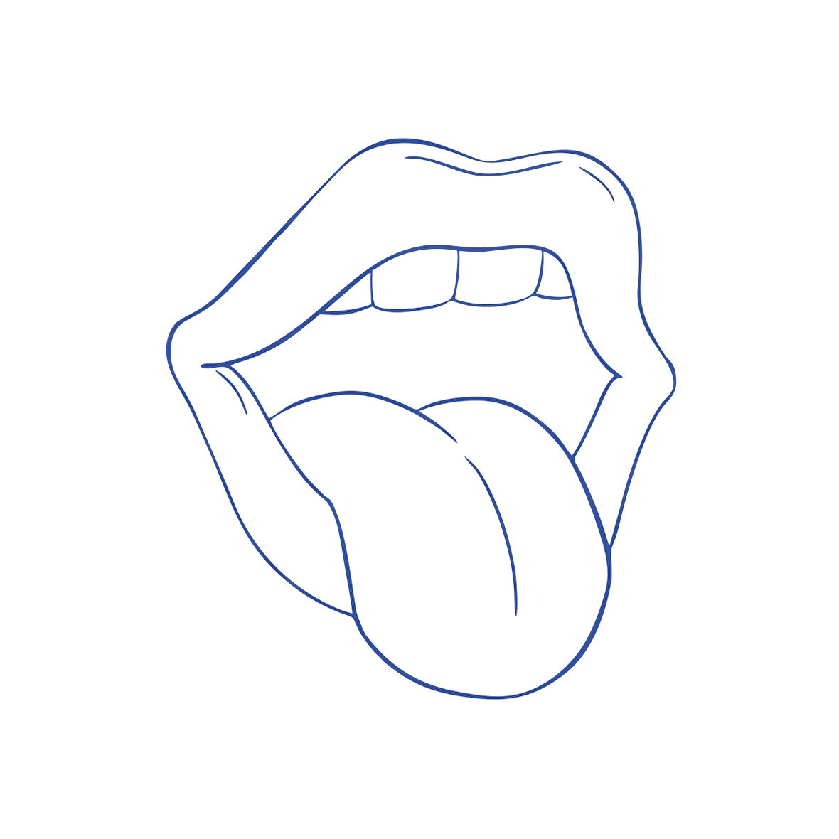 Dil Araba Sticker 17x17 Cm Mavi