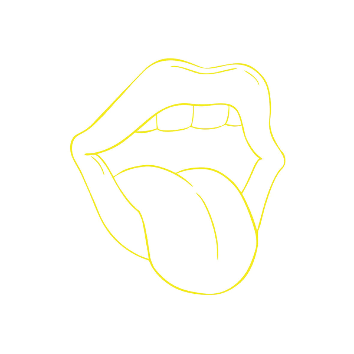 Dil Araba Sticker 17x17 Cm Sarı