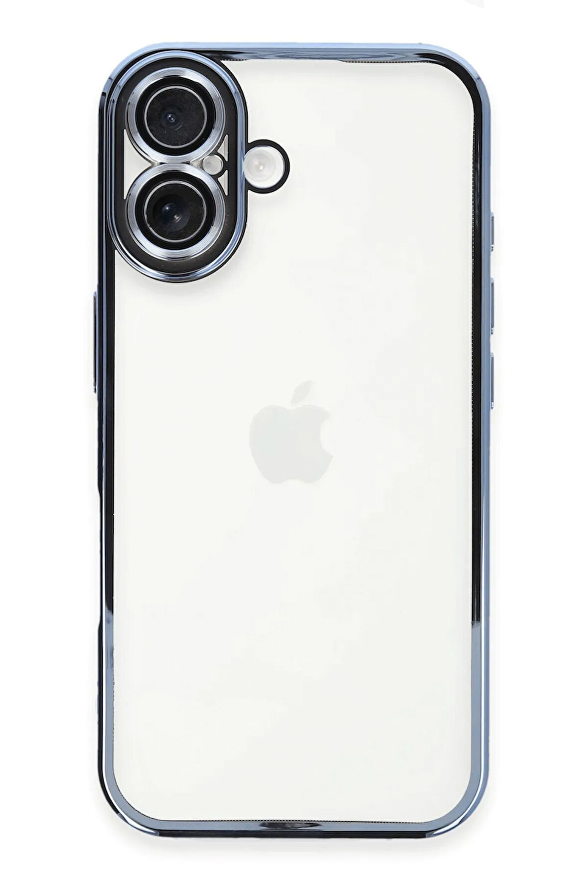 Iphone 16 Plus Uyumlu Kenarları Renkli Şeffaf Dayanıklı Kılıf