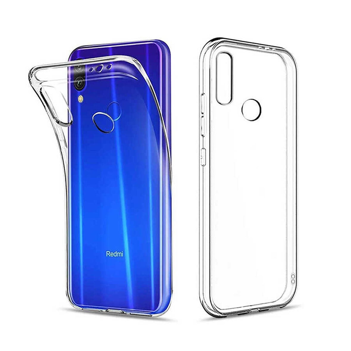 Xiaomi Redmi Note 7 Kılıf Şeffaf İnce Esnek Silikon Kılıf Zipax-Süper