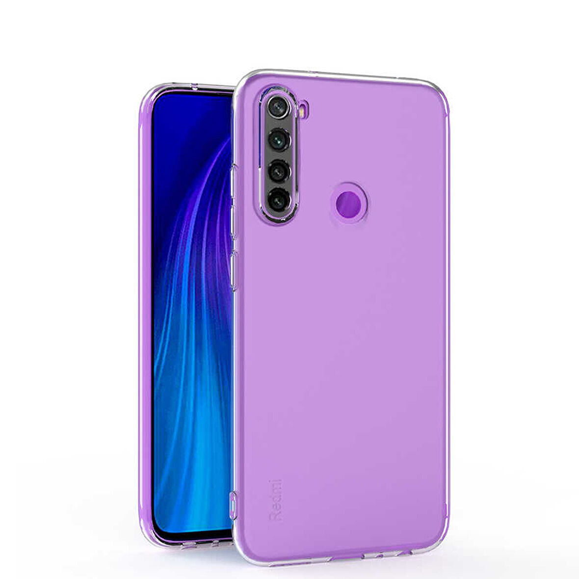 Xiaomi Redmi Note 8 Kılıf Şeffaf İnce Esnek Silikon Kılıf Zipax-Süper