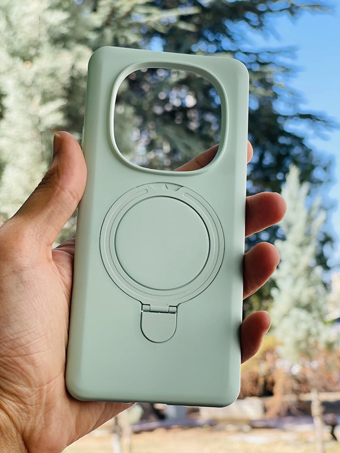 Xiaomi Redmi Note 14 Pro 5G Kılıf MgSafe Özellikli Standlı Pastel Renkler Azn-Reggal