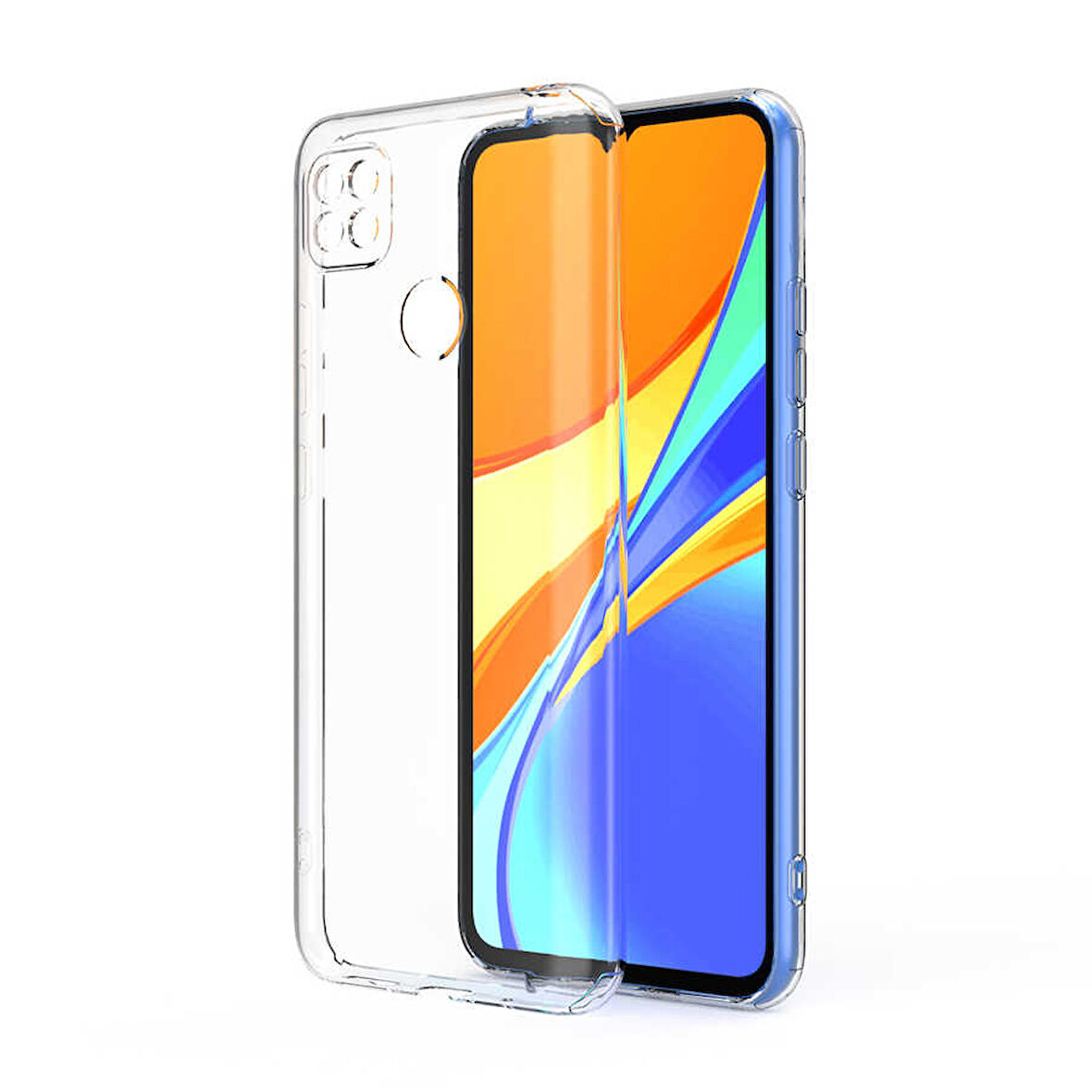 Xiaomi Redmi 9C Kılıf Şeffaf İnce Esnek Silikon Kılıf Zipax-Süper