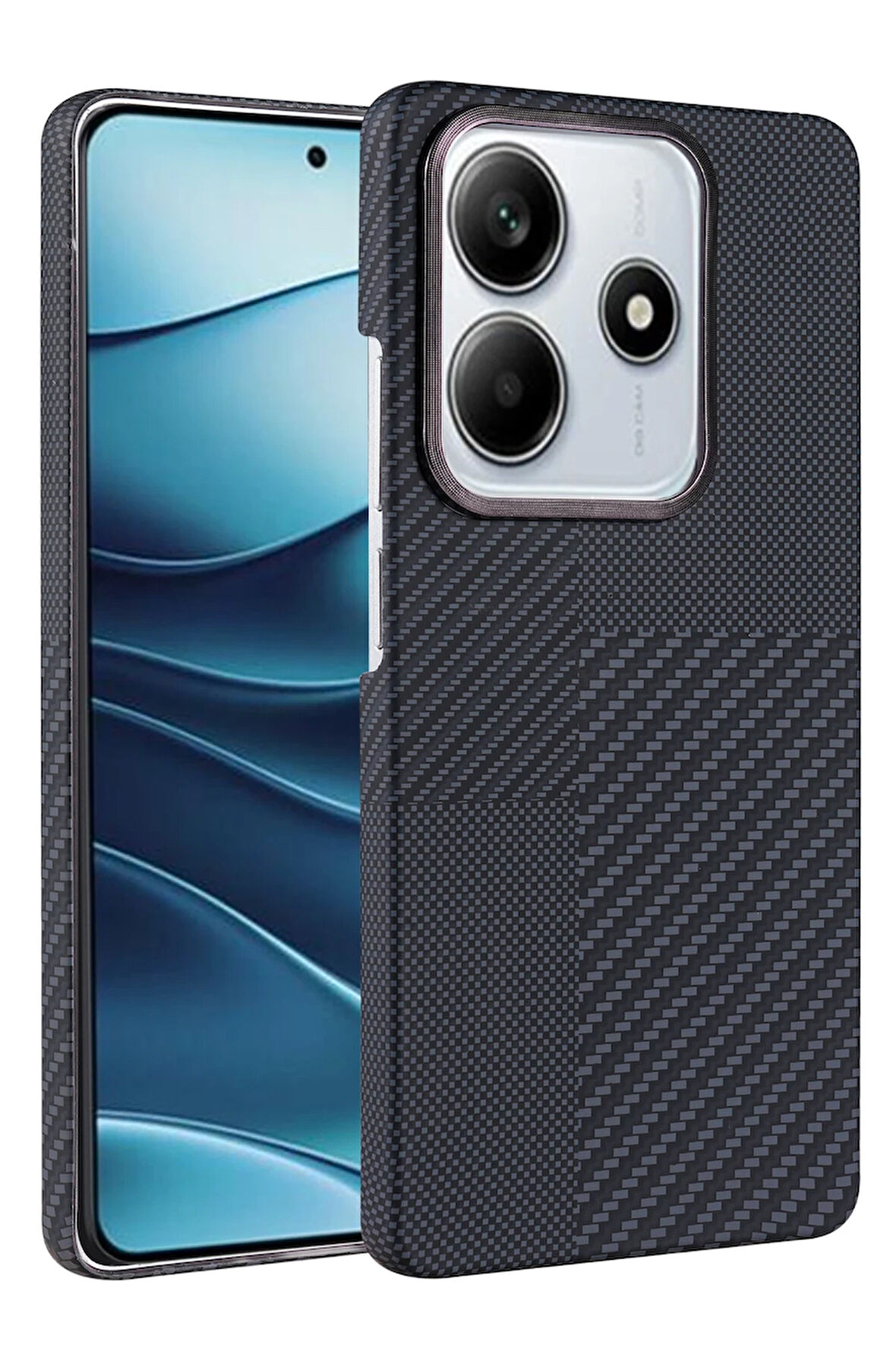 Xiaomi Redmi Note 14 4G Kılıf Kevlar Şık Görünüm Magesafe Özellikli Azn-Vga-Mgsf