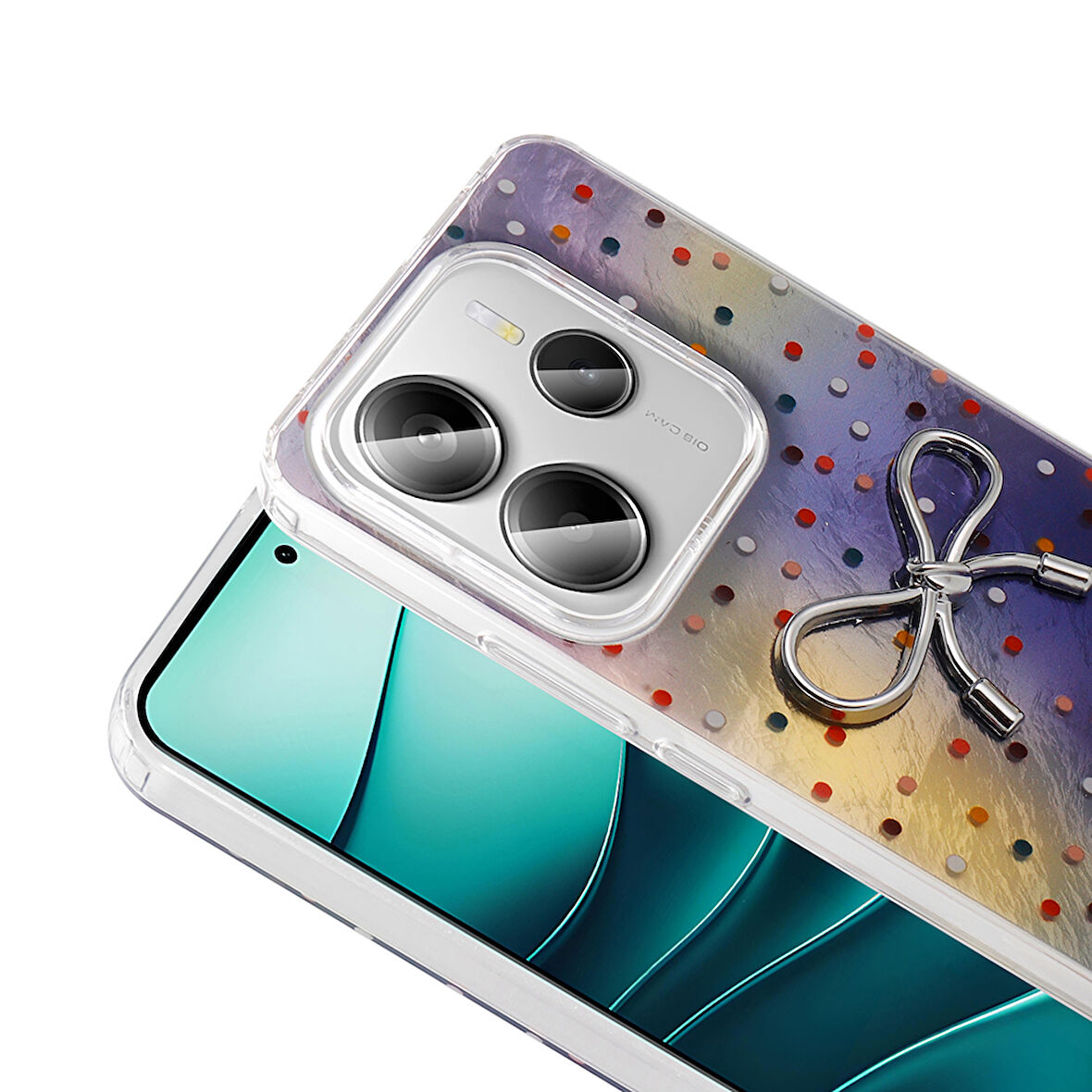 Xiaomi Redmi Note 14 5G Kılıf Figürlü Kamera Korumalı Silikon Zr-Ponti