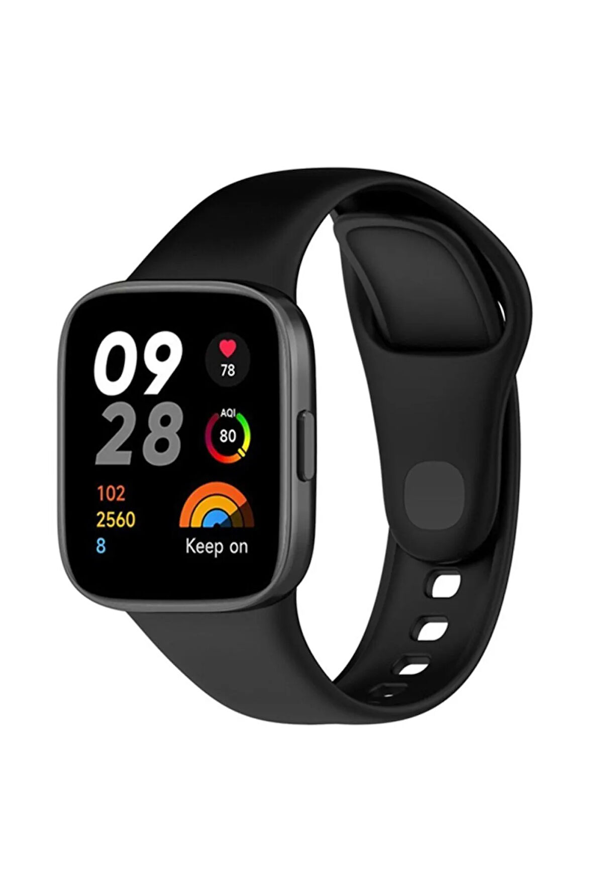 Zipax Xiaomi Redmi Watch 3 Uyumlu Silikon Kordon Azn-Klasik