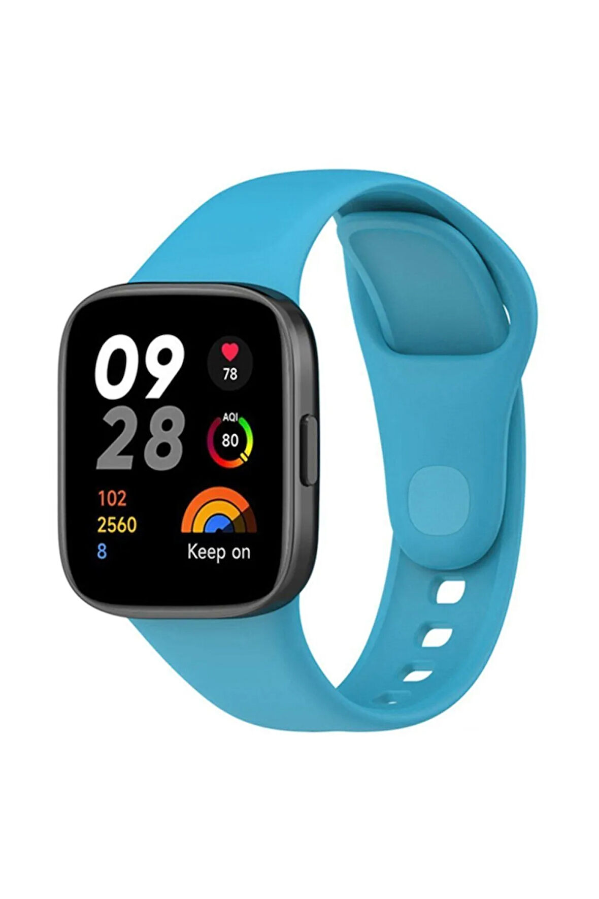 Zipax Xiaomi Redmi Watch 3 Uyumlu Silikon Kordon Azn-Klasik