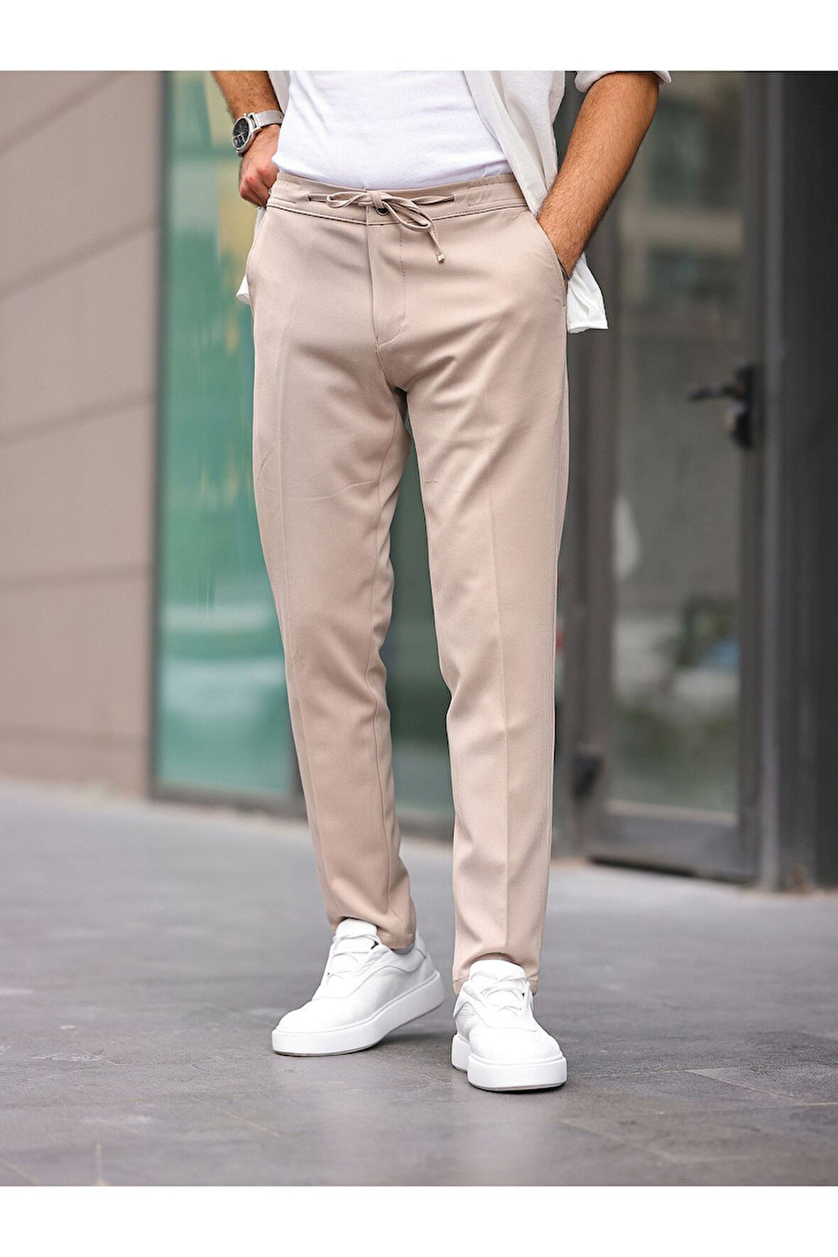 Slim Fit Likralı Jogger Pantolon