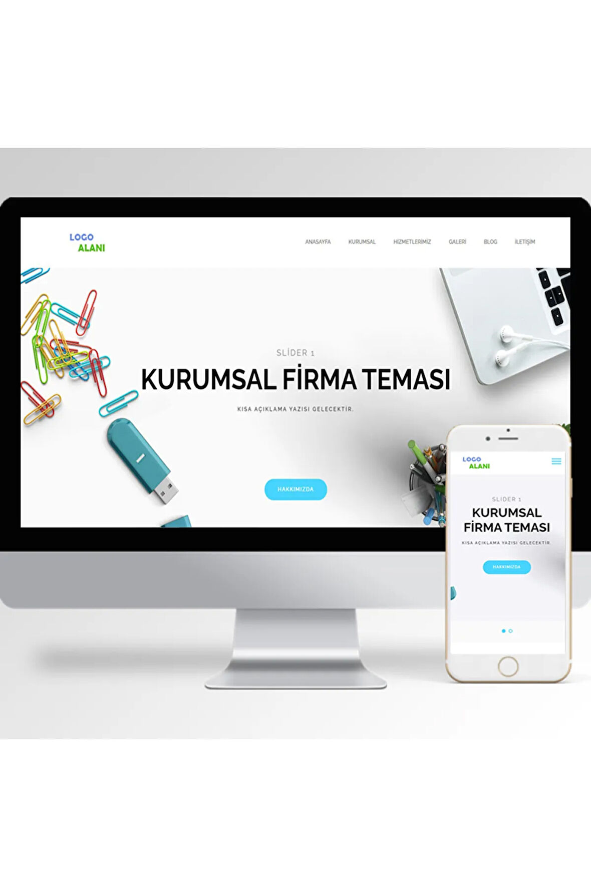 Hazır Kurumsal Web Sitesi Yazılımı V26