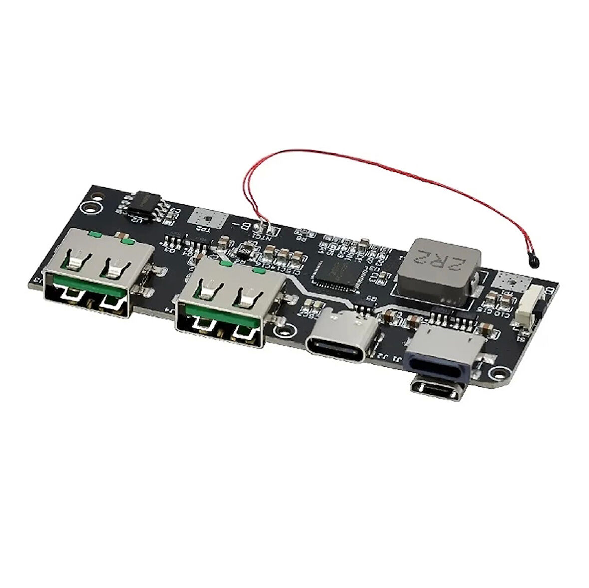 Çift Usb 5V 22.5W Ledli Micro Type-C Powerbank Modülü