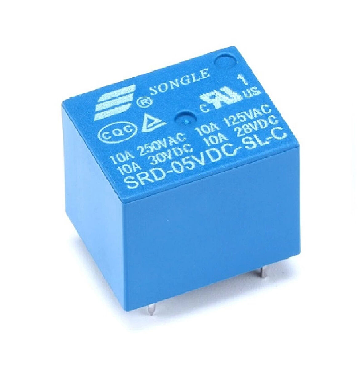 Songle 250V 10A SRD-12VDC-SL-C 5V DC Röle 5 Pin
