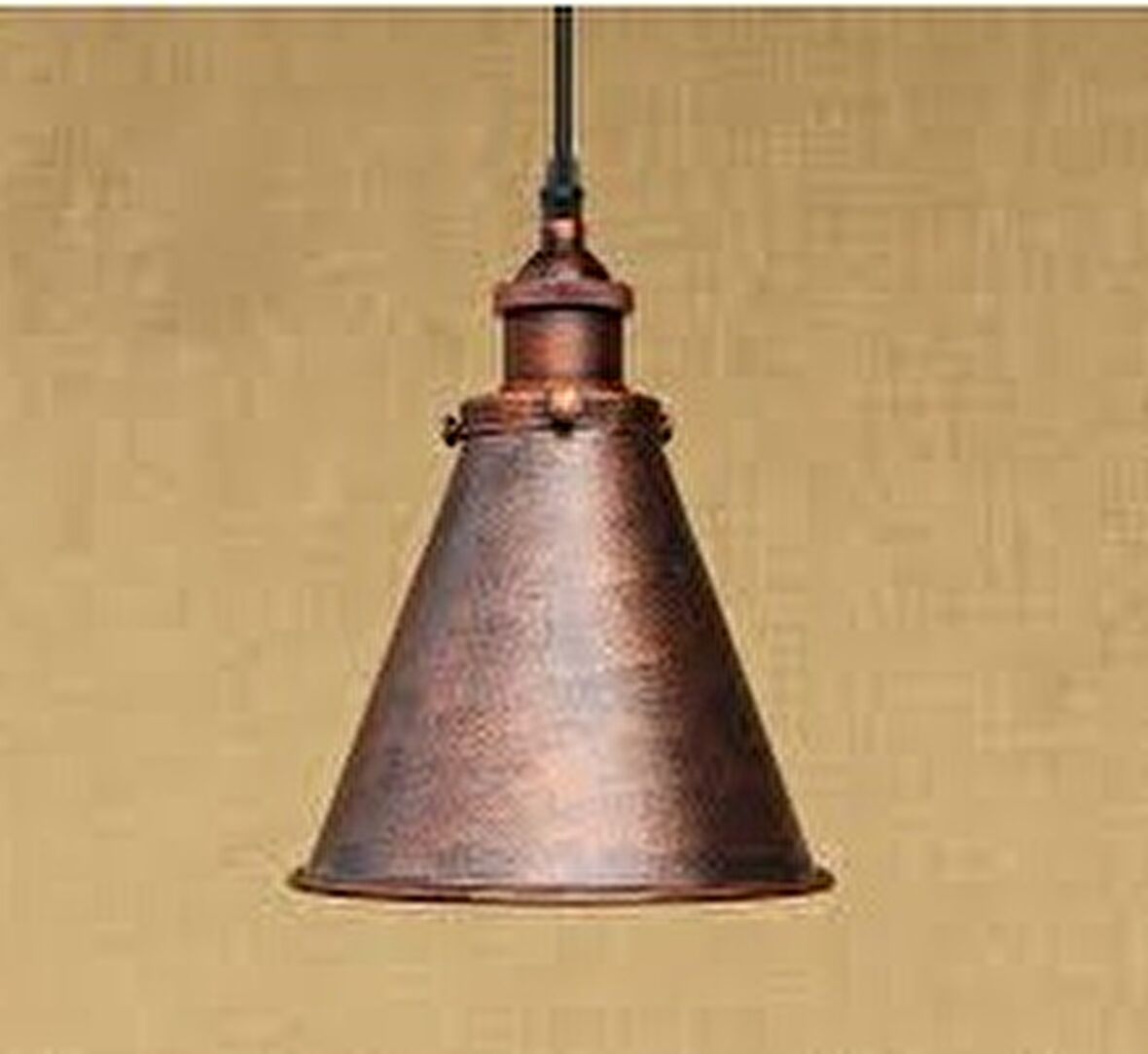 Retro Bakır Skitme Rustik Tekli Metal Sarkıt 18cm En 75cm Yükseklik 