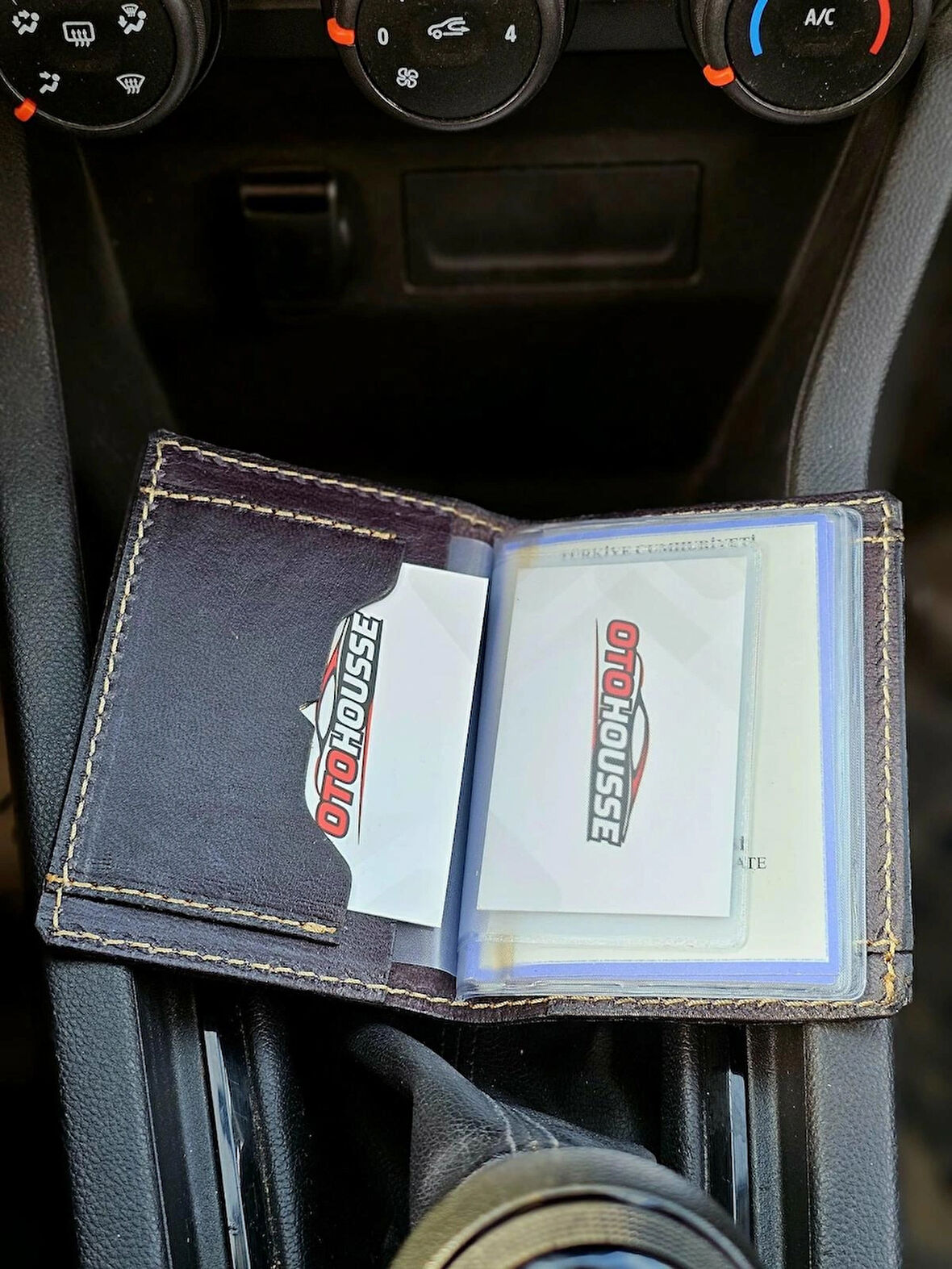 Hakiki Deri Ruhsatlık Erkek Kadın Cüzdan