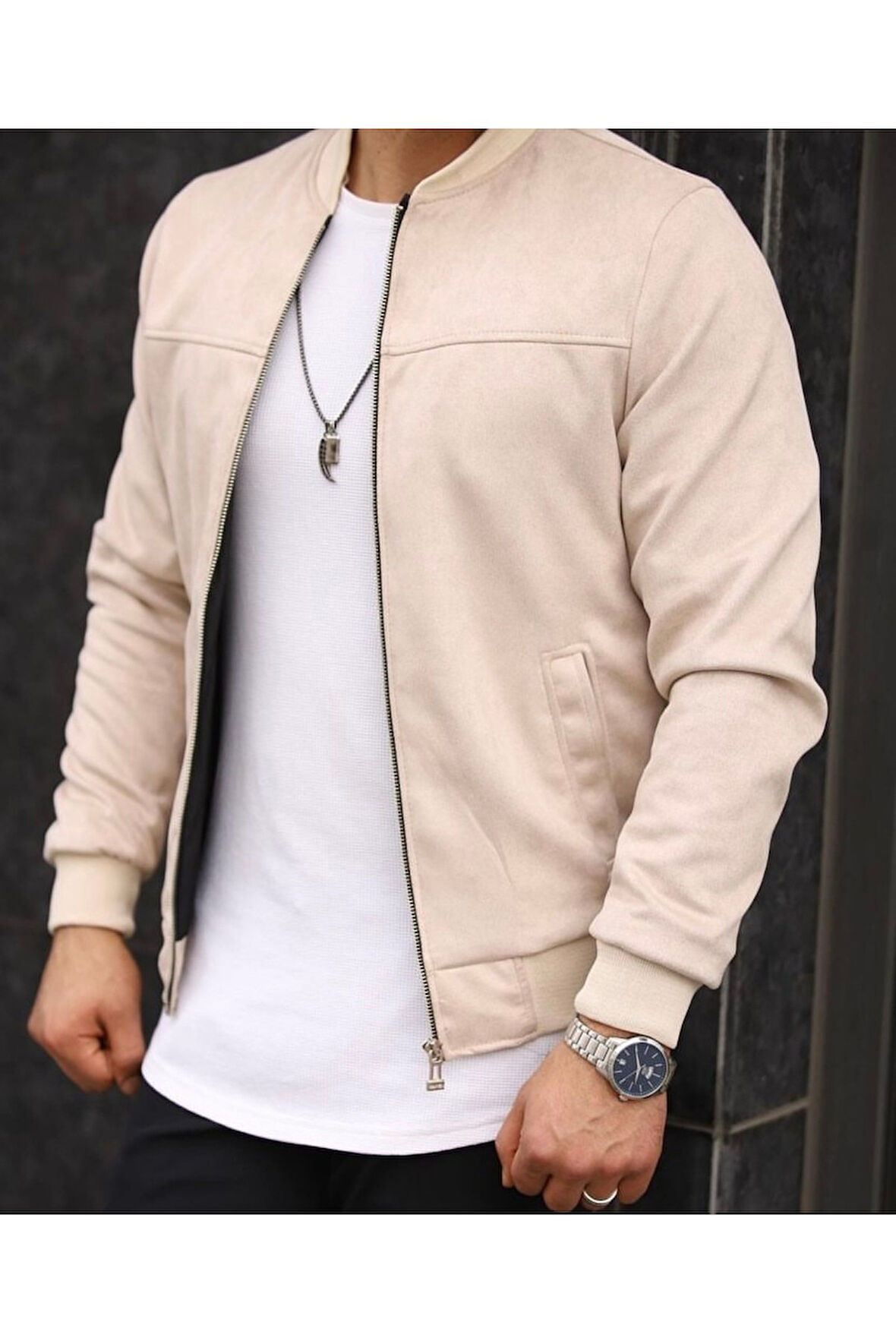 Erkek Süet Kolej Ceket