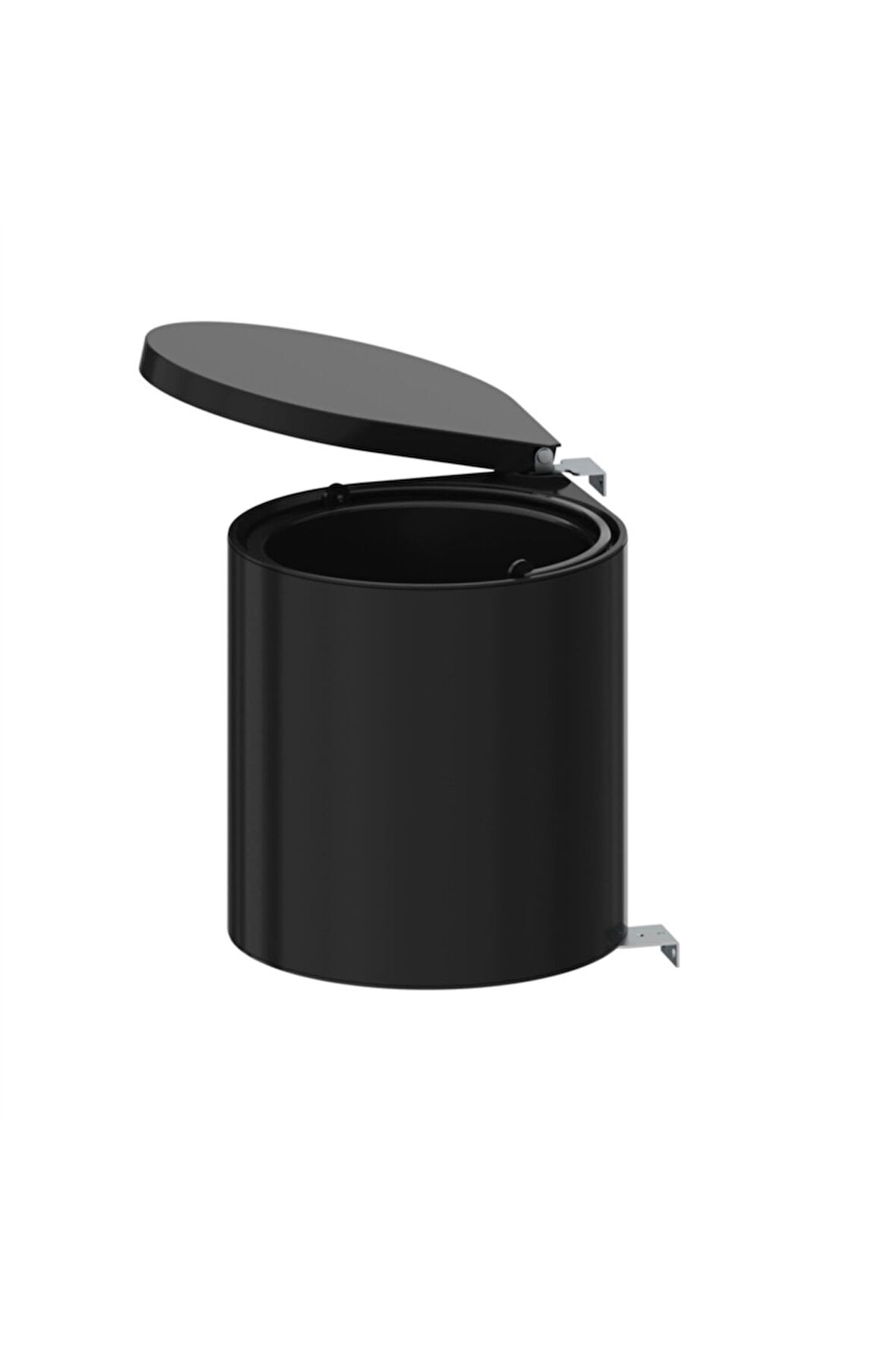 S-2253-B Siyah Çöp Kovası Otomatik Kapak 10 Litre