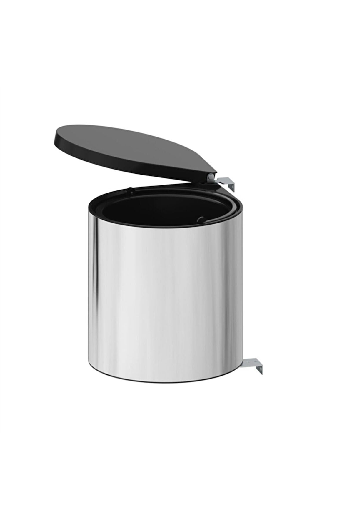 S-2253-SS Paslanmaz Çelik Çöp Kovası Otomatik Kapak 10 Litre