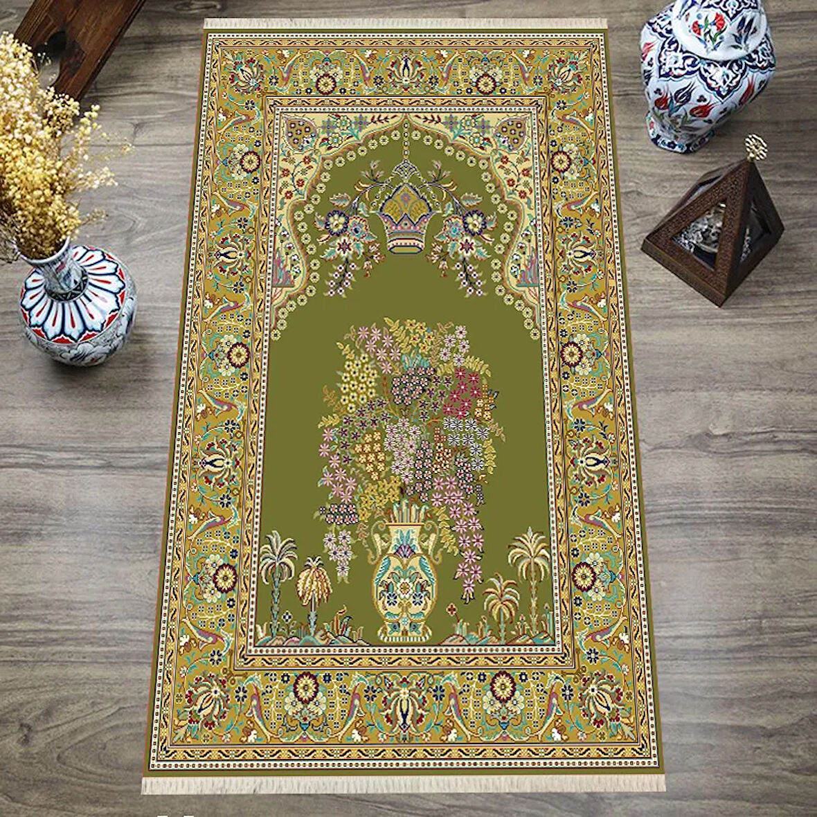 Dijital Baskılı, Yıkanabilir, Yumuşak Dokulu Çocuk ve Yetişkin SECCADE S-DOT-N114-3
