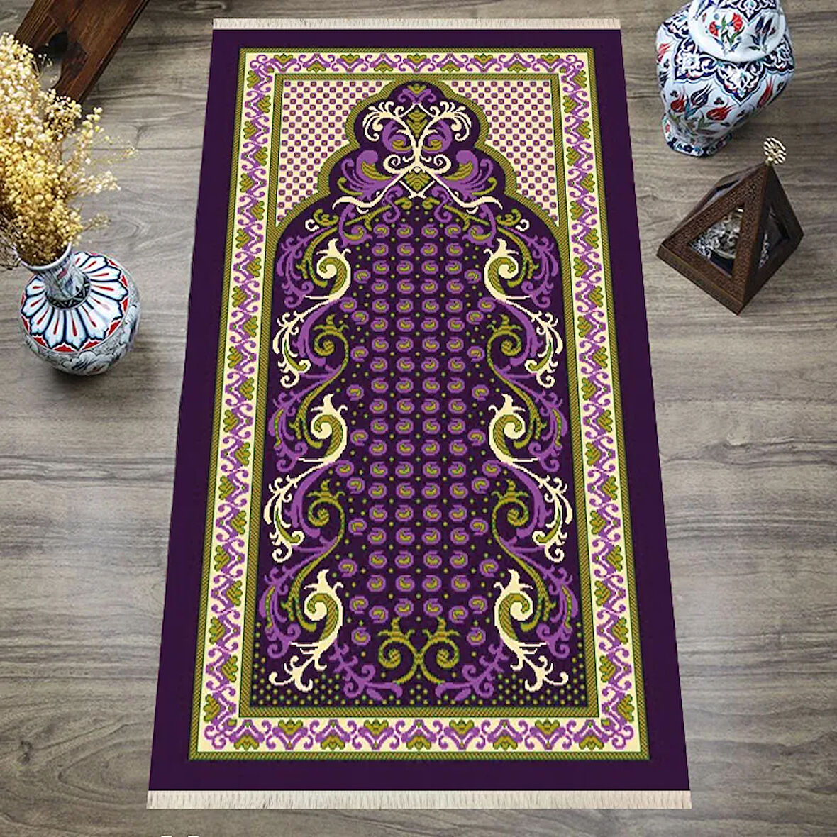 Dijital Baskılı, Yıkanabilir, Yumuşak Dokulu Çocuk ve Yetişkin SECCADE S-DOT-S-004