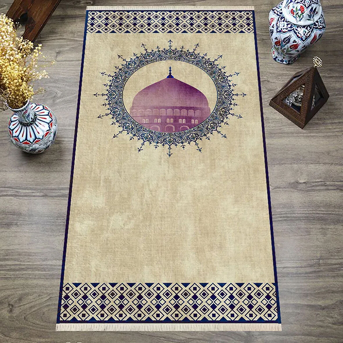 Dijital Baskılı, Yıkanabilir, Yumuşak Dokulu Çocuk ve Yetişkin SECCADE S-DOT-SN-015