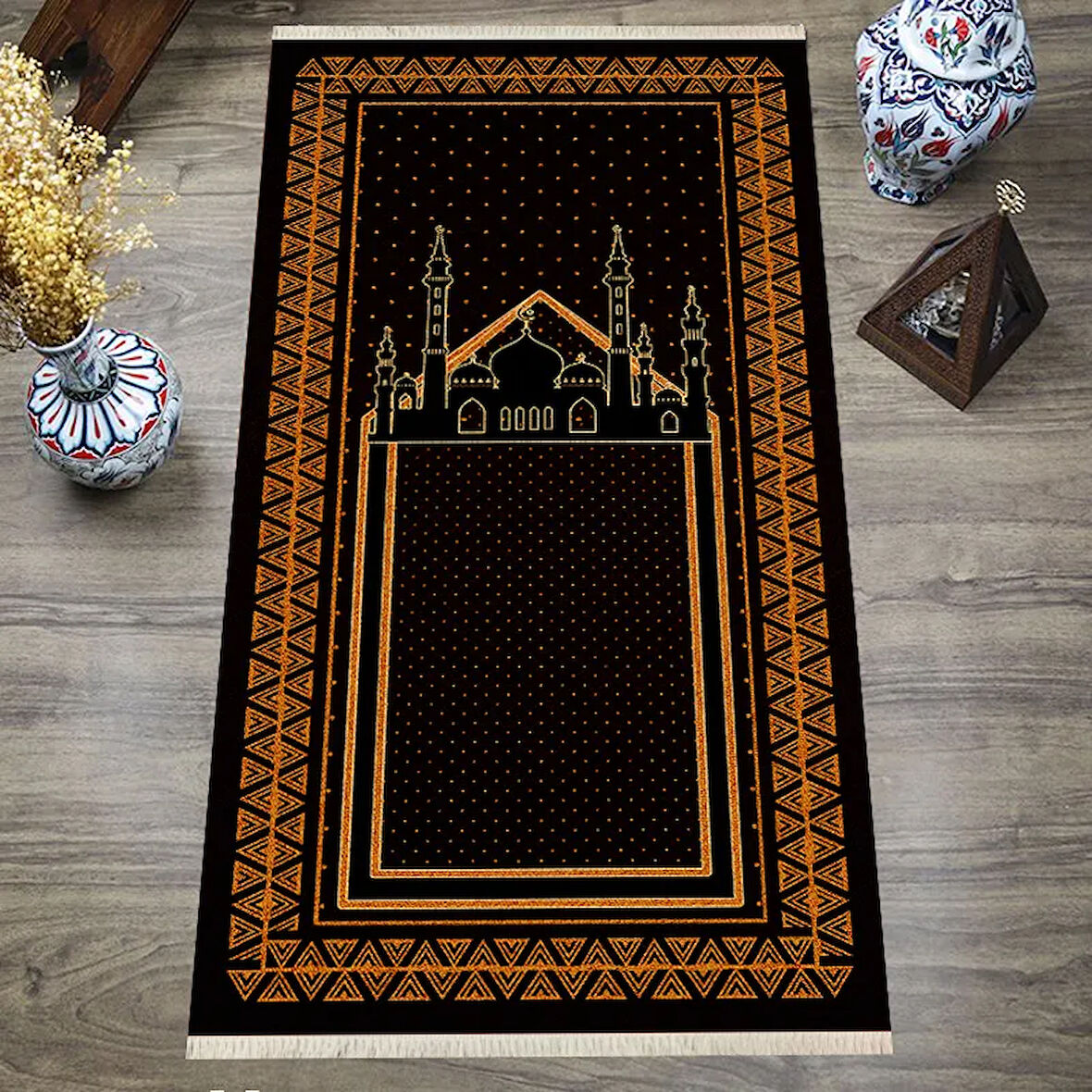 Dijital Baskılı, Yıkanabilir, Yumuşak Dokulu Çocuk ve Yetişkin SECCADE S-DOT-SN-055