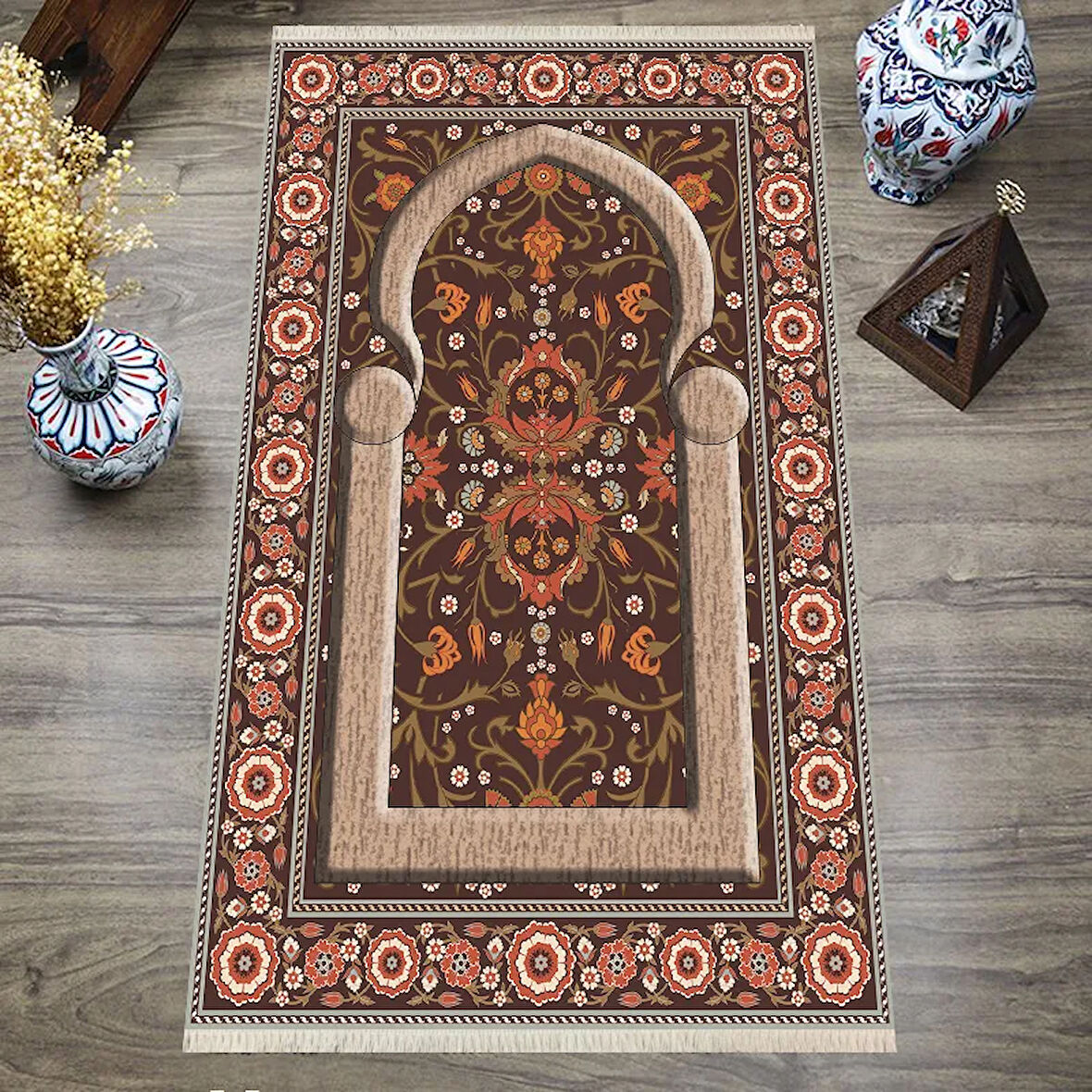 Dijital Baskılı, Yıkanabilir, Yumuşak Dokulu Çocuk ve Yetişkin SECCADE S-DOT-SN-069