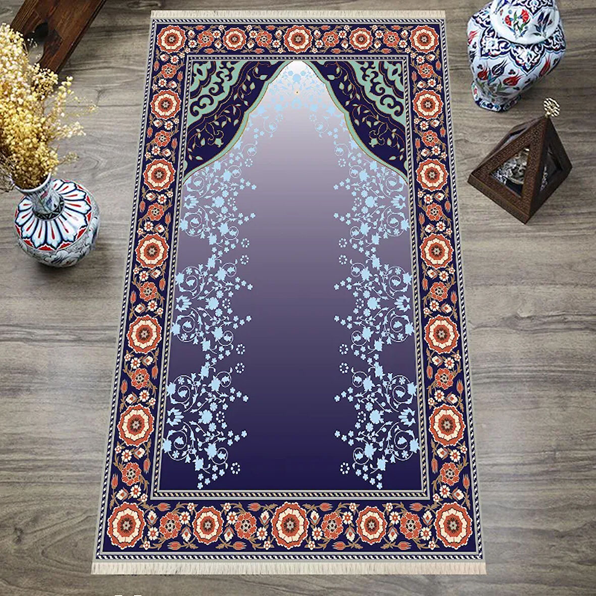 Dijital Baskılı, Yıkanabilir, Yumuşak Dokulu Çocuk ve Yetişkin SECCADE S-DOT-SN-076
