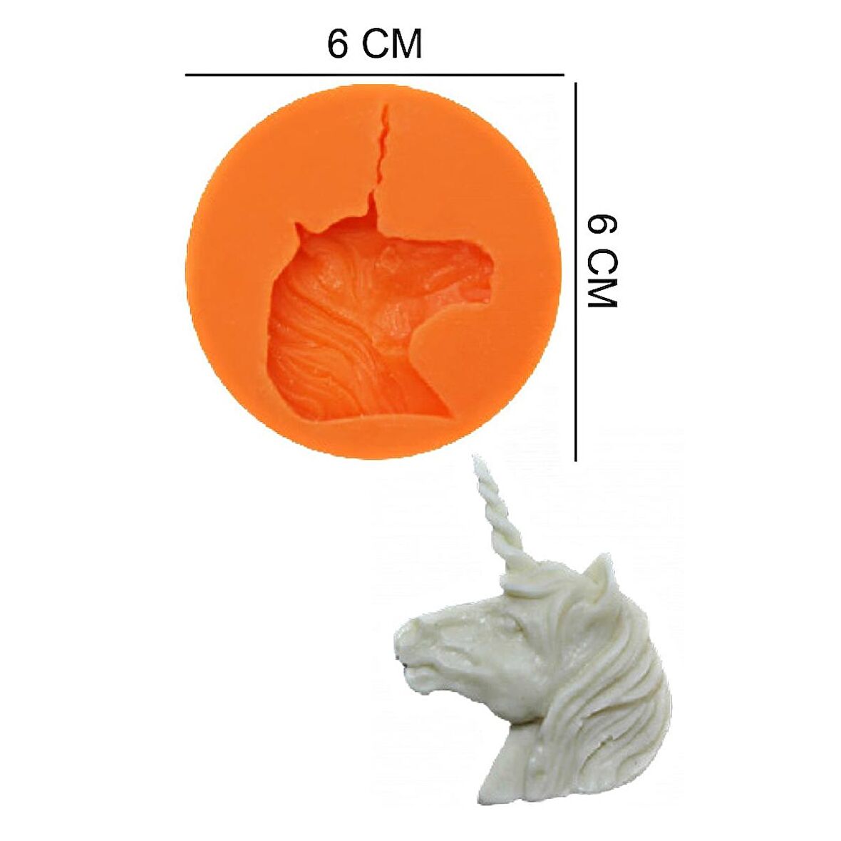 Unicorn Silikon Şeker Hamuru, Sabun, Mum Kalıp