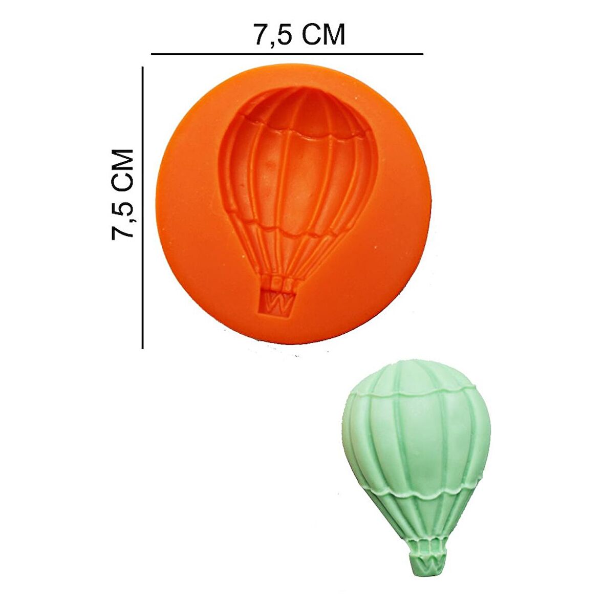 Hava Balonu Silikon Şeker Hamuru, Sabun, Mum Kalıp