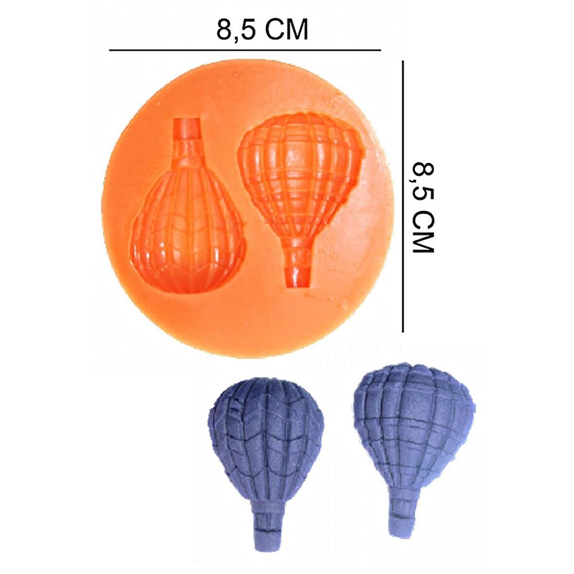 Hava Balonları Silikon Şeker Hamuru, Sabun, Mum Kalıp