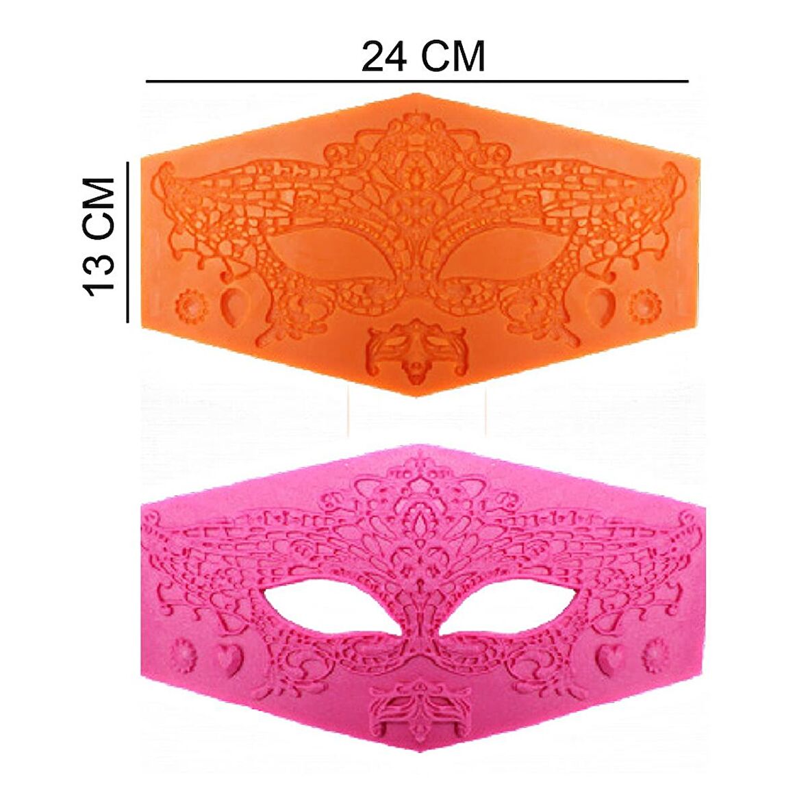 Maske Silikon Şeker Hamuru, Sabun, Mum Kalıp