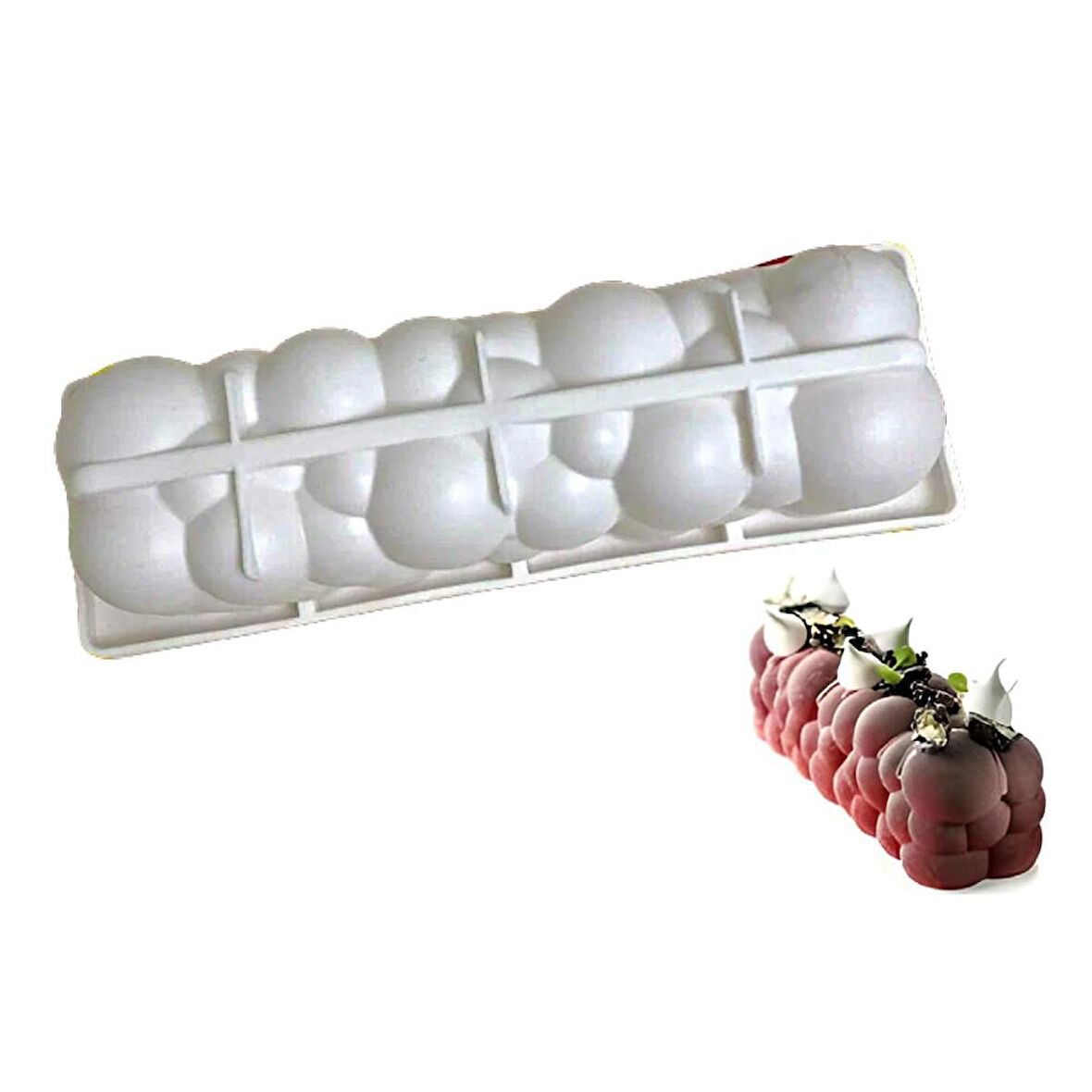 Çoklu Silikon Tart Kek Pasta Tatlı Kalıbı - SF095