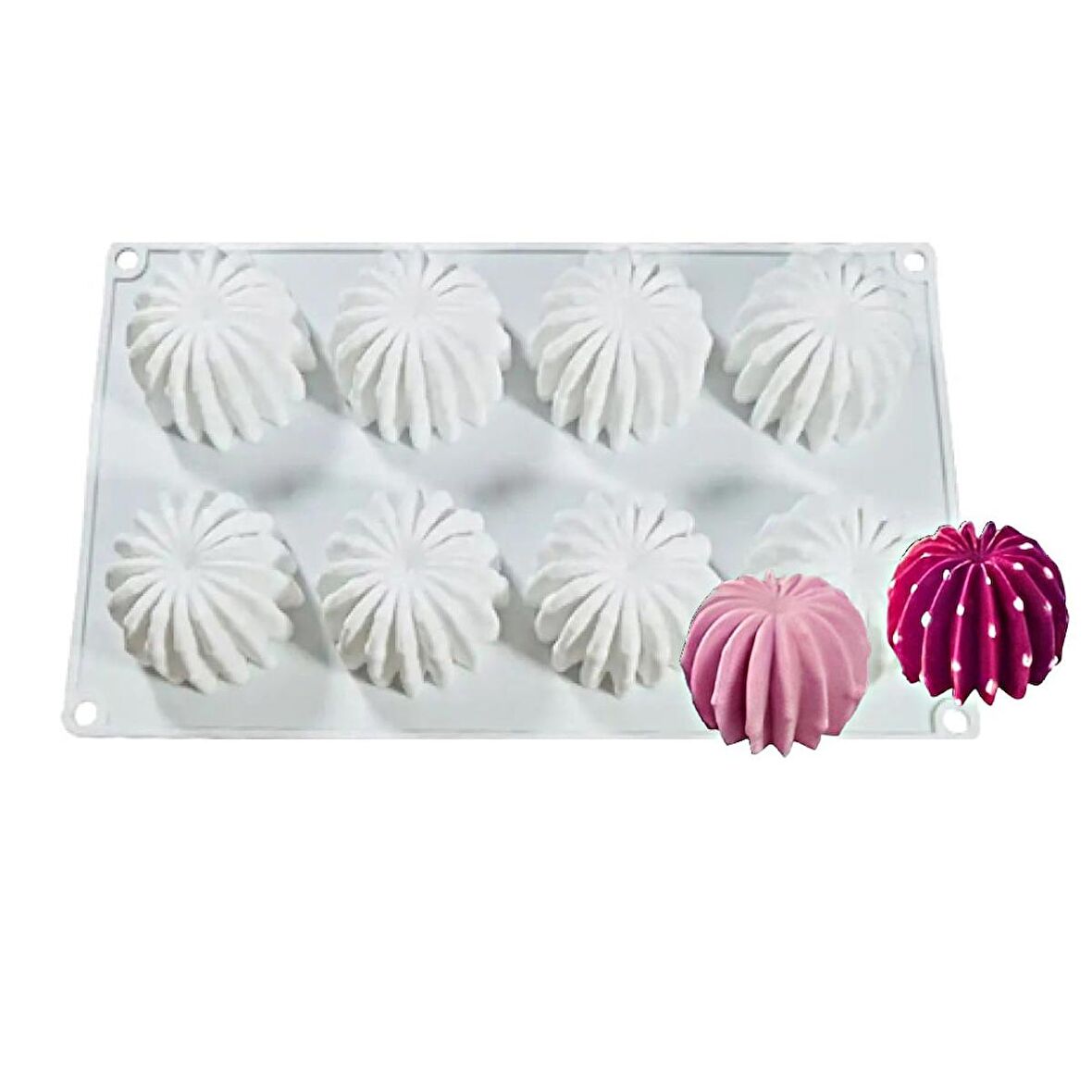 Çoklu Silikon Tart Kek Pasta Tatlı Kalıbı - SF130