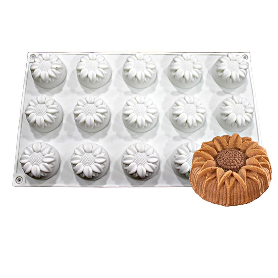 Çoklu Silikon Tart Kek Pasta Tatlı Kalıbı - SF7135