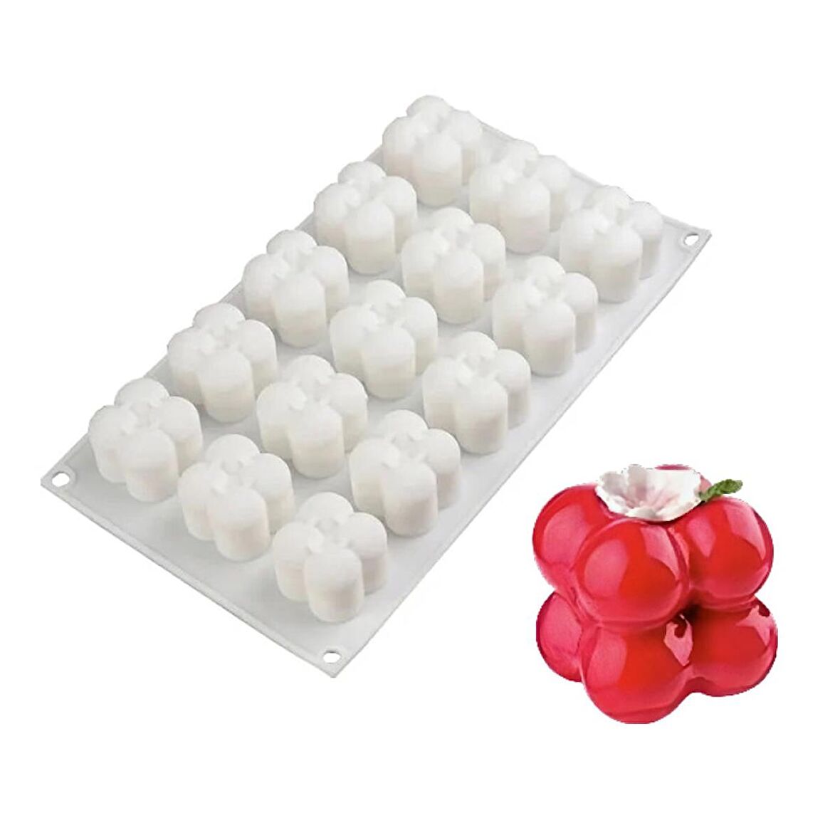 Çoklu Silikon Tart Kek Pasta Tatlı Kalıbı - SF802