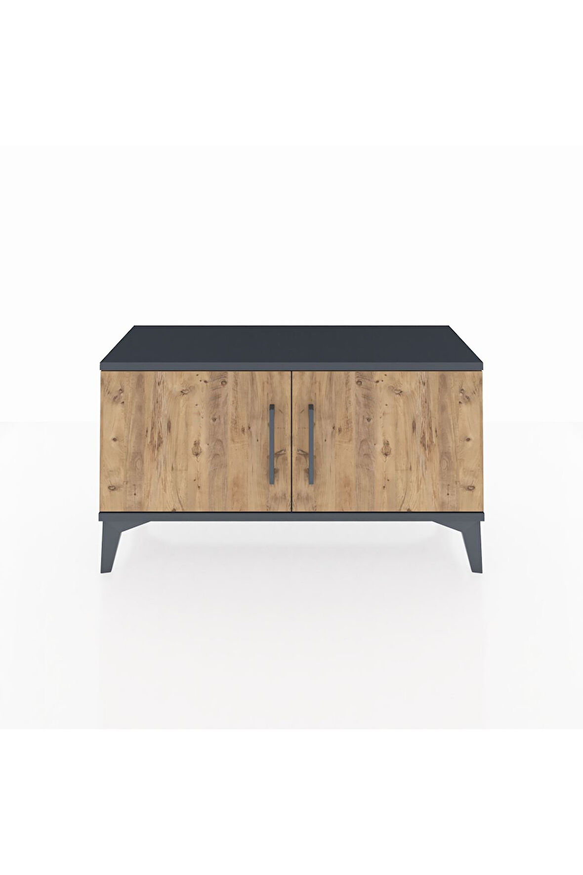 Arges Şifonyer Tek Raflı 2 Kapaklı 88x30x48 Antrasit-Çam