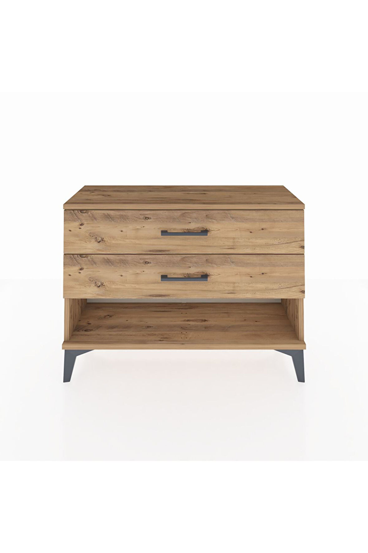 Arges Şifonyer 2 Çekmeceli 88x30x64 Çam-Çam