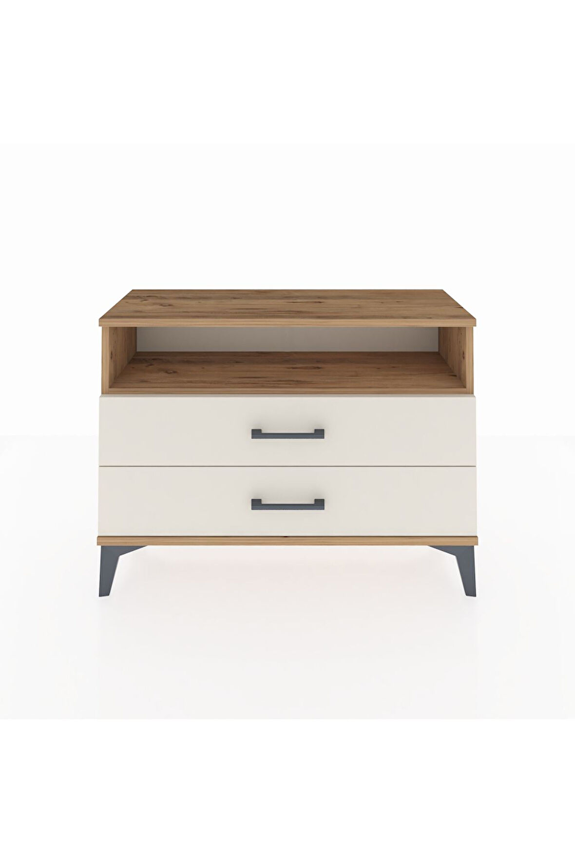 Arges Şifonyer Tek Raflı 2 Çekmeceli 88x30x64 Çam-Aytaşı