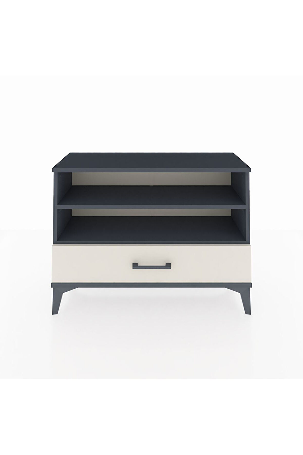 Arges Şifonyer 2 Raflı Tek Çekmeceli 88x30x64 Antrasit-Aytaşı