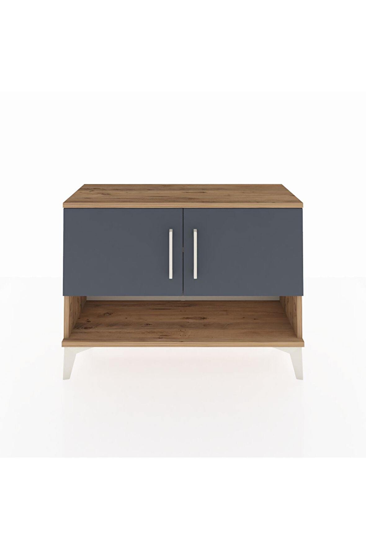 Arges Şifonyer 2 Raflı 2 Kapaklı 88x30x64 Çam-Antrasit