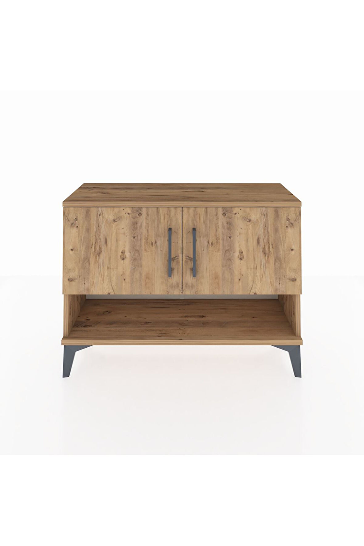 Arges Şifonyer 2 Raflı 2 Kapaklı 88x30x64 Çam-Çam