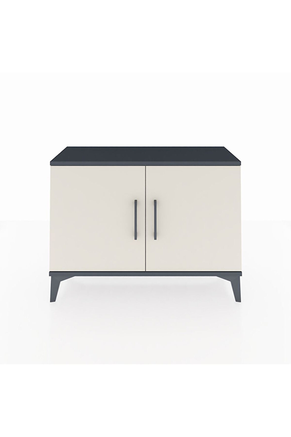 Arges Şifonyer Tek Raflı 2 Kapaklı 88x30x64 Antrasit-Aytaşı