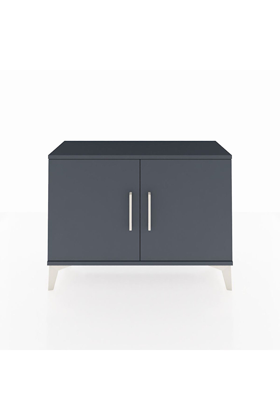 Arges Şifonyer Tek Raflı 2 Kapaklı 88x30x64 Antrasit-Antrasit