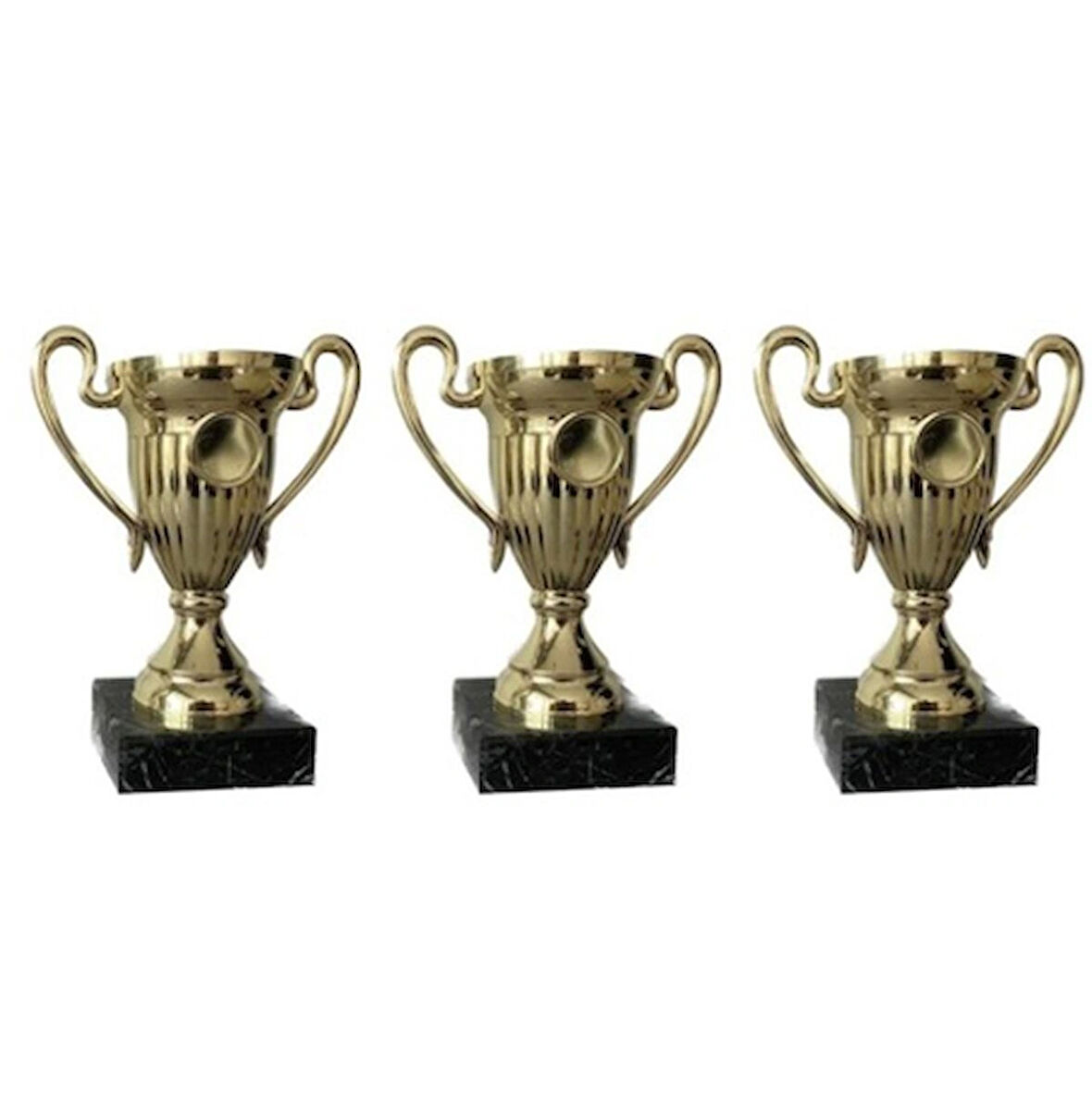 AYYILDIZ BAYRAKÇILIK Ödül Kupası Set033T 18 Cm. Sarı 3 Adet Takım