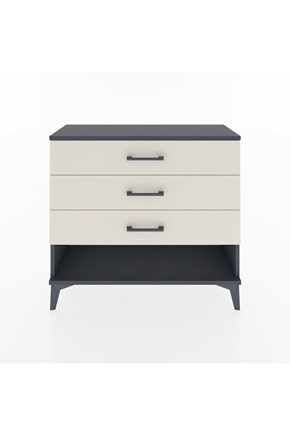 Arges Şifonyer 3 Çekmeceli 88x30x80 Antrasit-Aytaşı