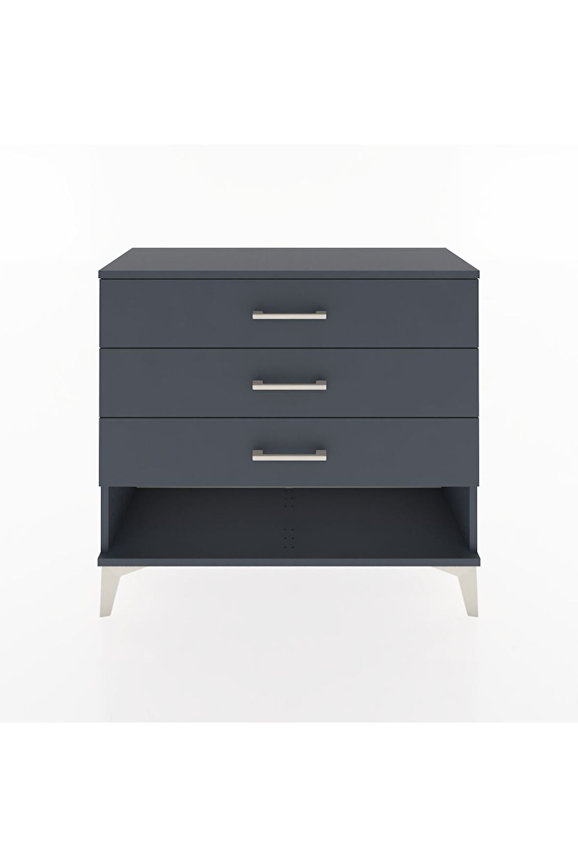 Arges Şifonyer 3 Çekmeceli 88x30x80 Antrasit-Antrasit