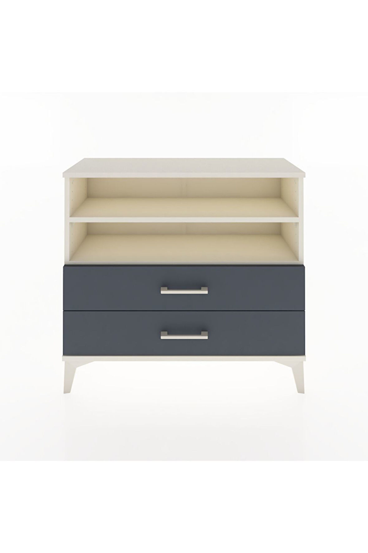 Arges Şifonyer 2 Raflı 2 Çekmeceli 88x30x80 Aytaşı-Antrasit