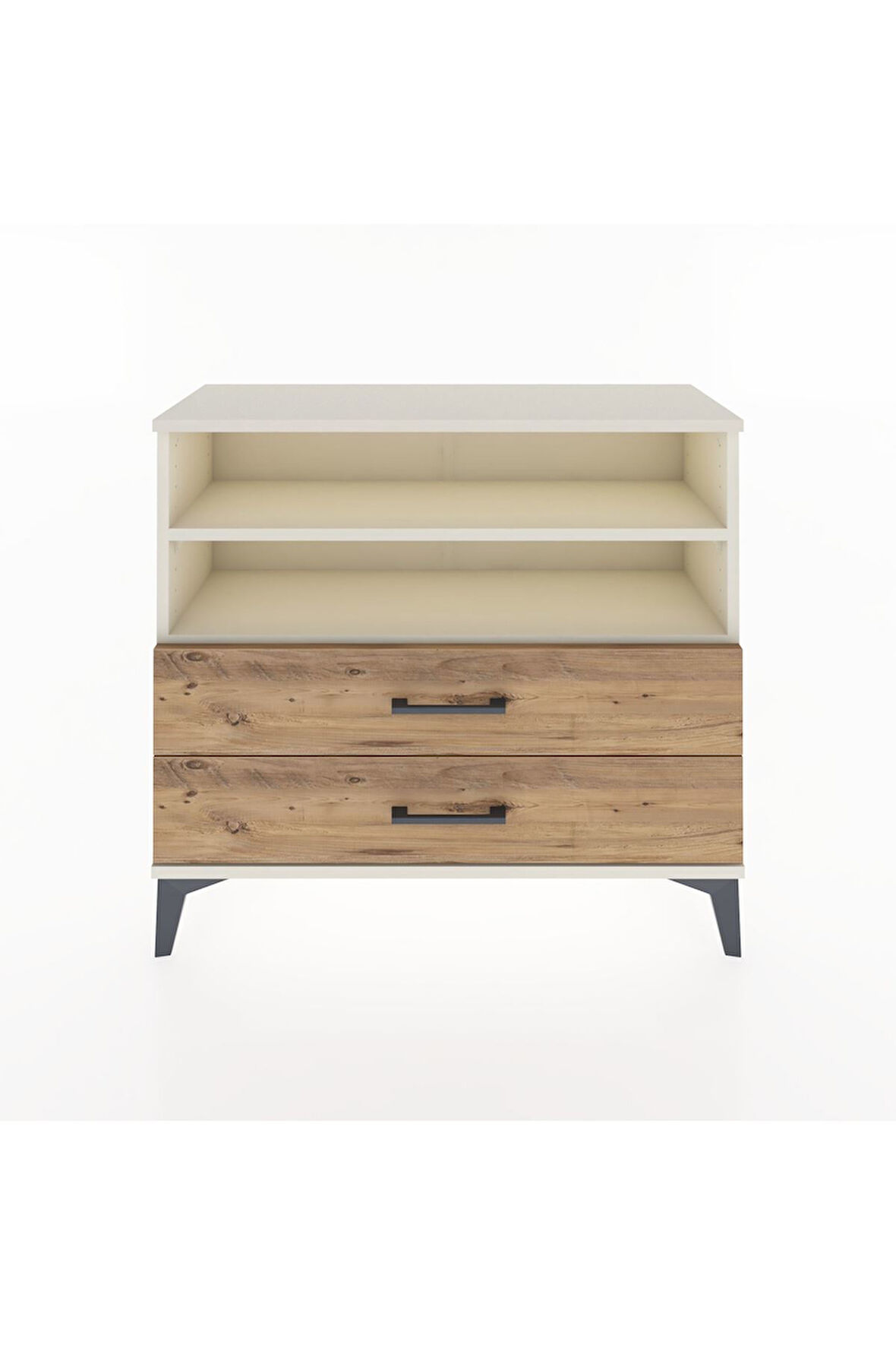 Arges Şifonyer 2 Raflı 2 Çekmeceli 88x30x80 Aytaşı-Çam