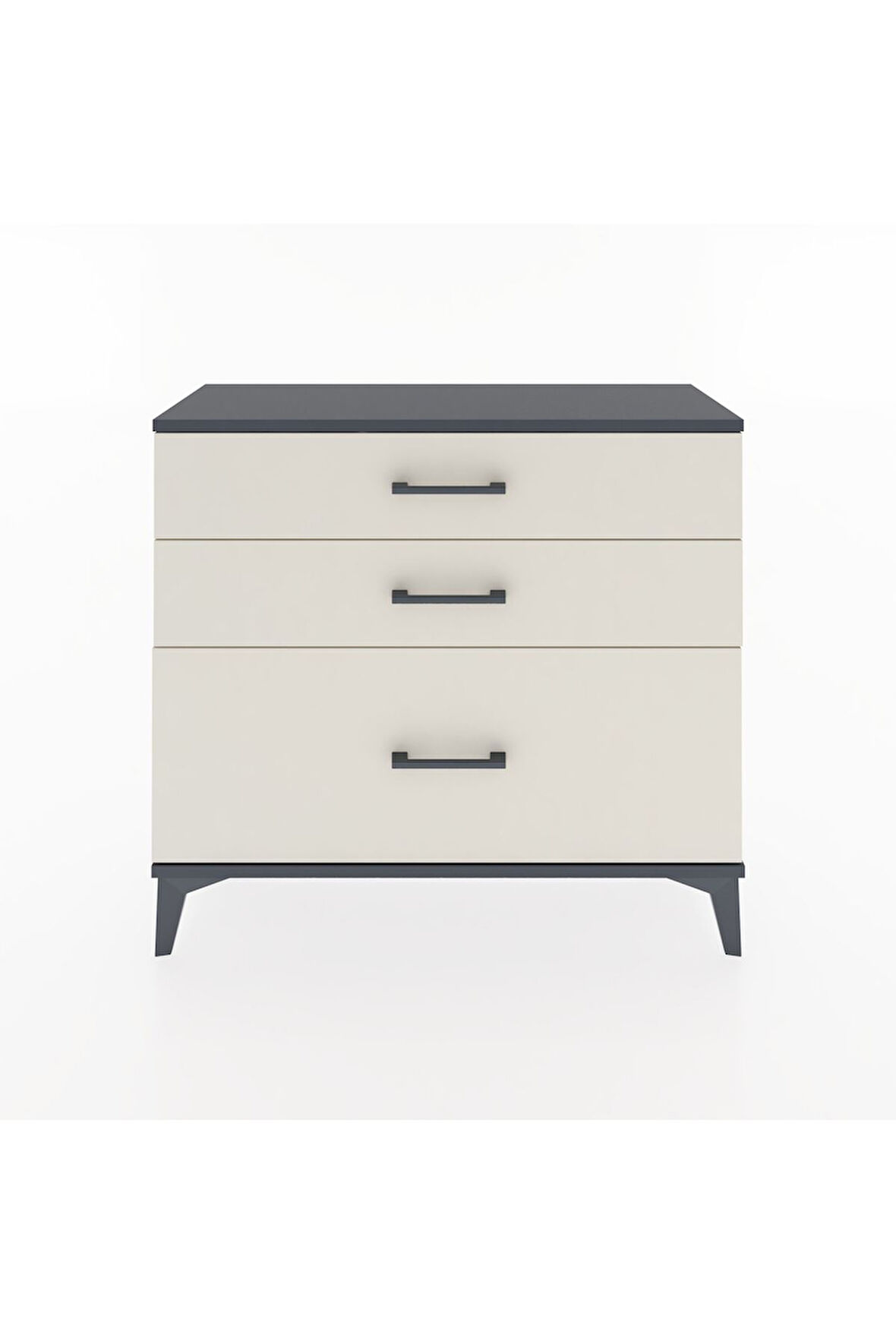 Arges Şifonyer 3 Çekmeceli 88x30x80 Antrasit-Aytaşı